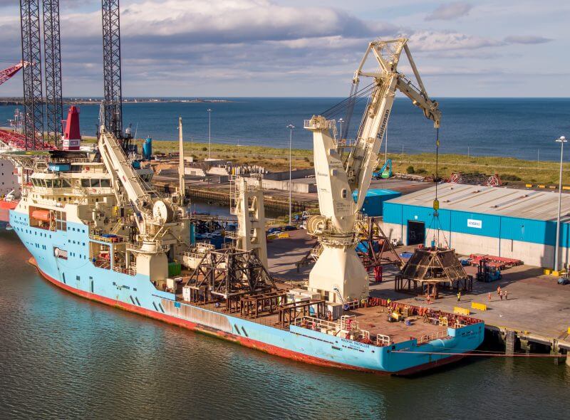 Port of Blyth Maersk Decom Aug 2019