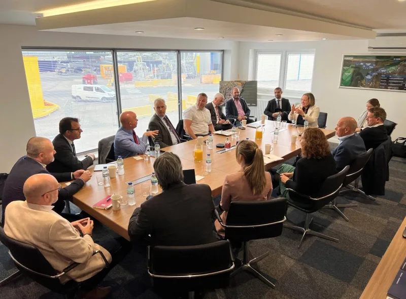 Secretary of State visit to Port of Blyth