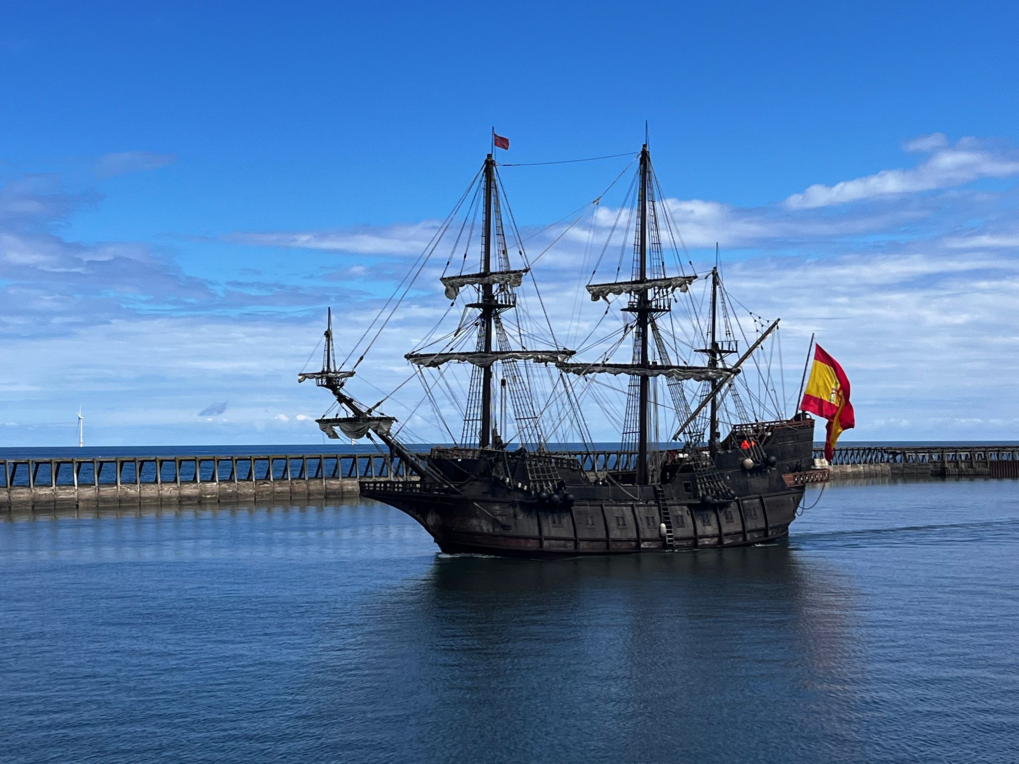 The Galeon Andalucía arrives at Port of Blyth - Port of Blyth | Leading ...